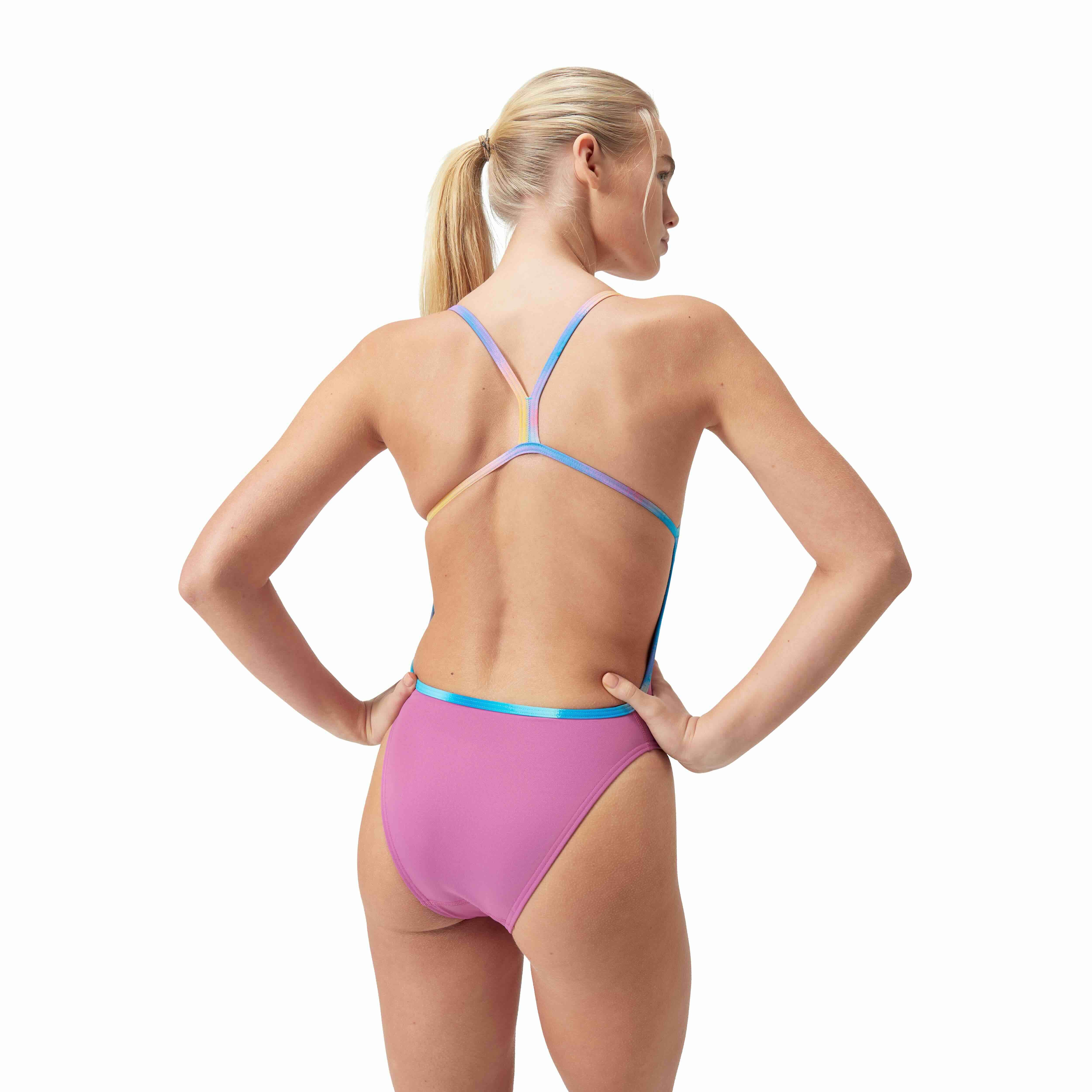 Speedo Womens Solid Vback