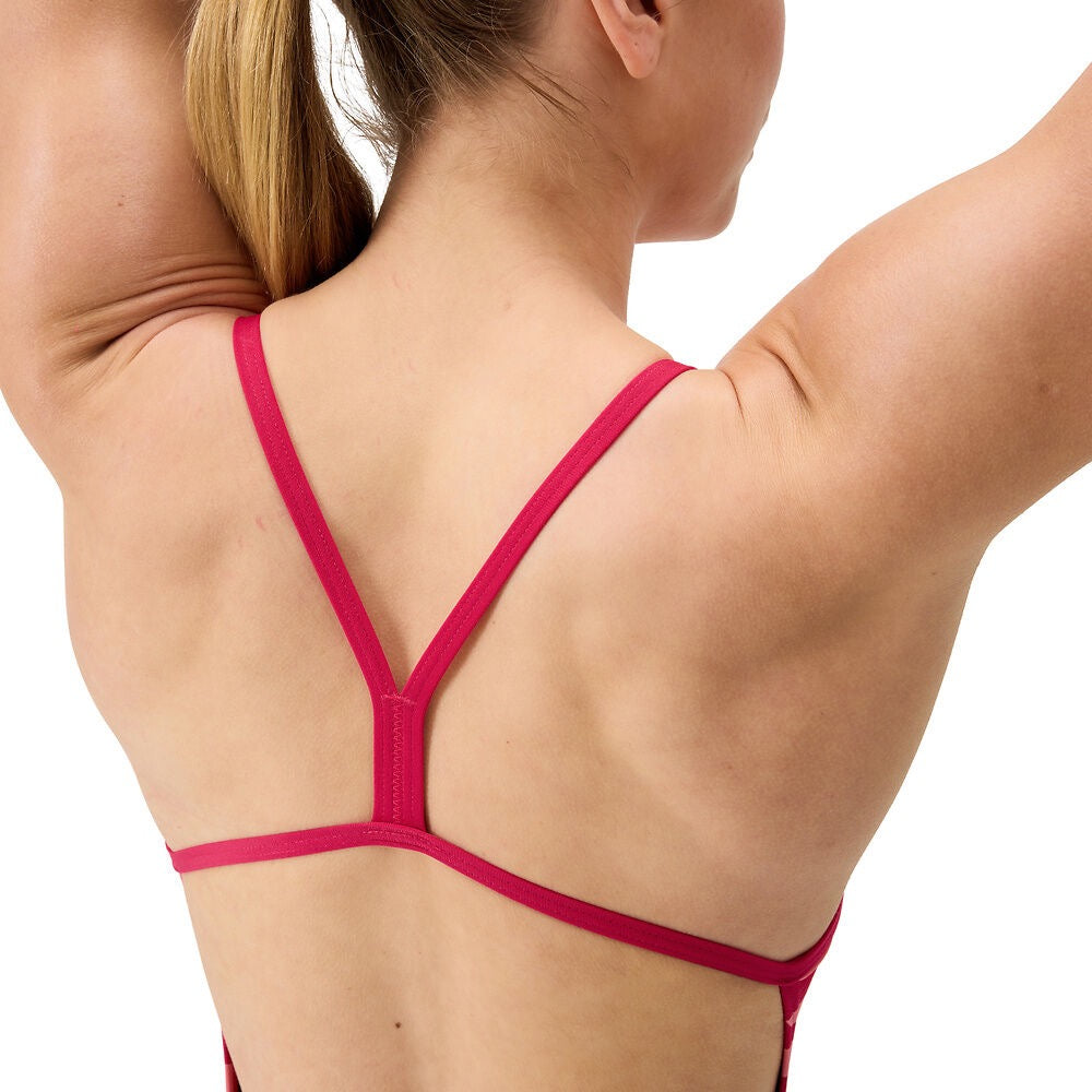 Speedo Women´s FL Printed V-Back 2.0 Red/Orange