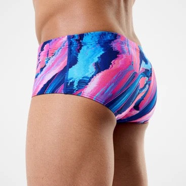 Speedo Printed 13.5cm Brief Blue/Pink
