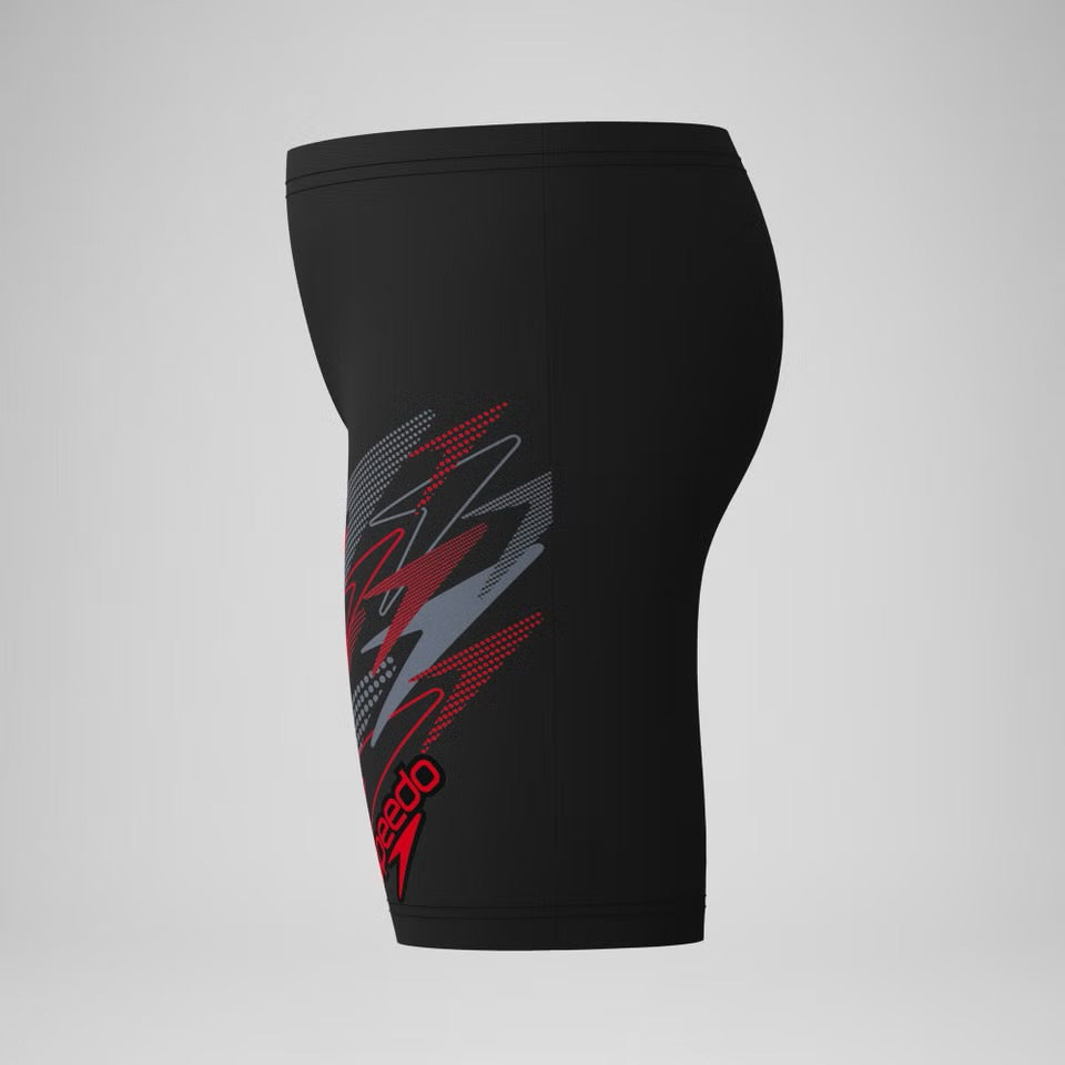 Speedo Medley Logo Jammer Anthracite/High Risk Red Junior