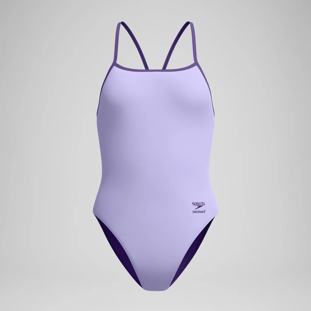 Speedo Women´s FL Solid Turnback Bright Lavender