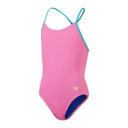Speedo Girls Solid Lline