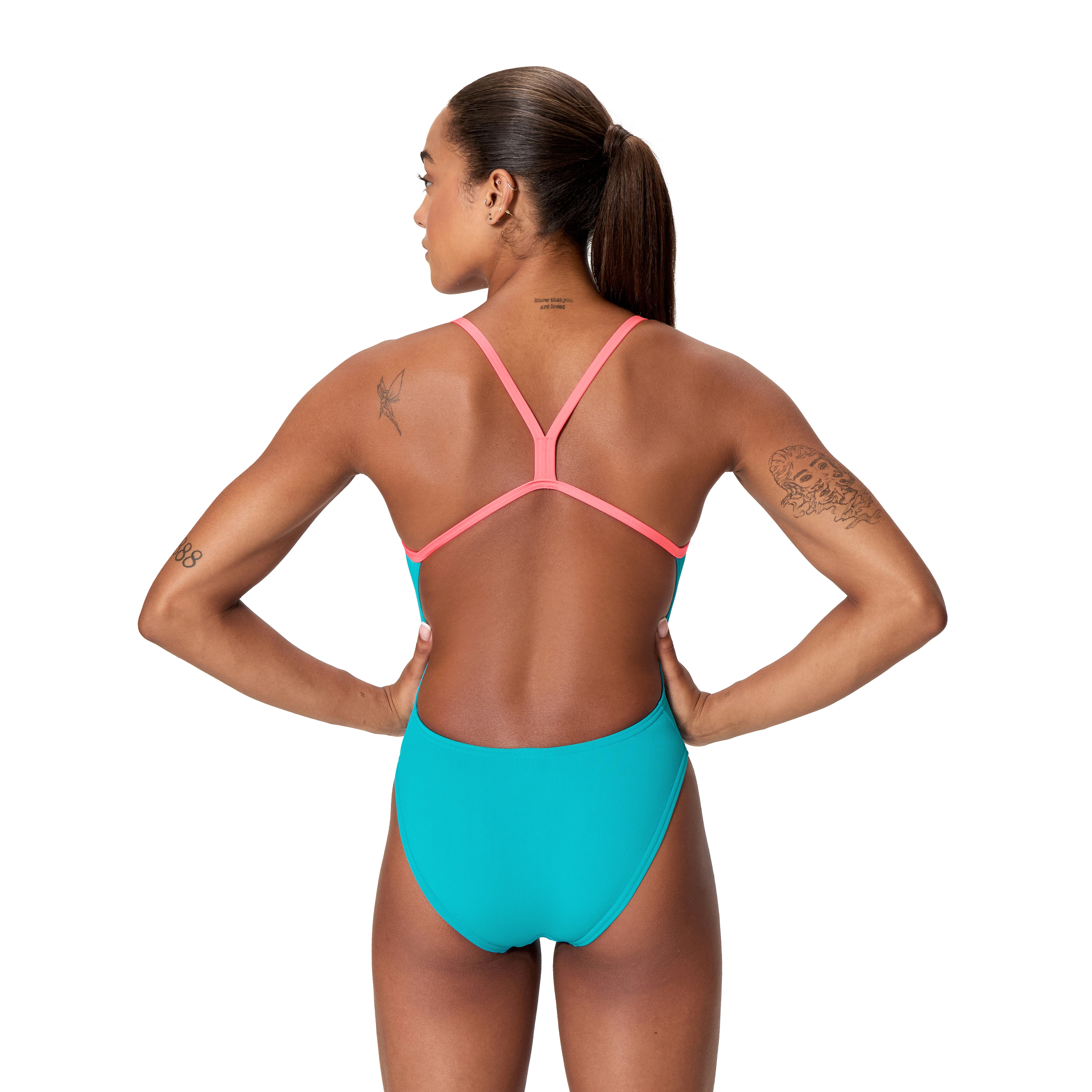 Speedo FL Solid V-Back 2.0 Mayan Blue