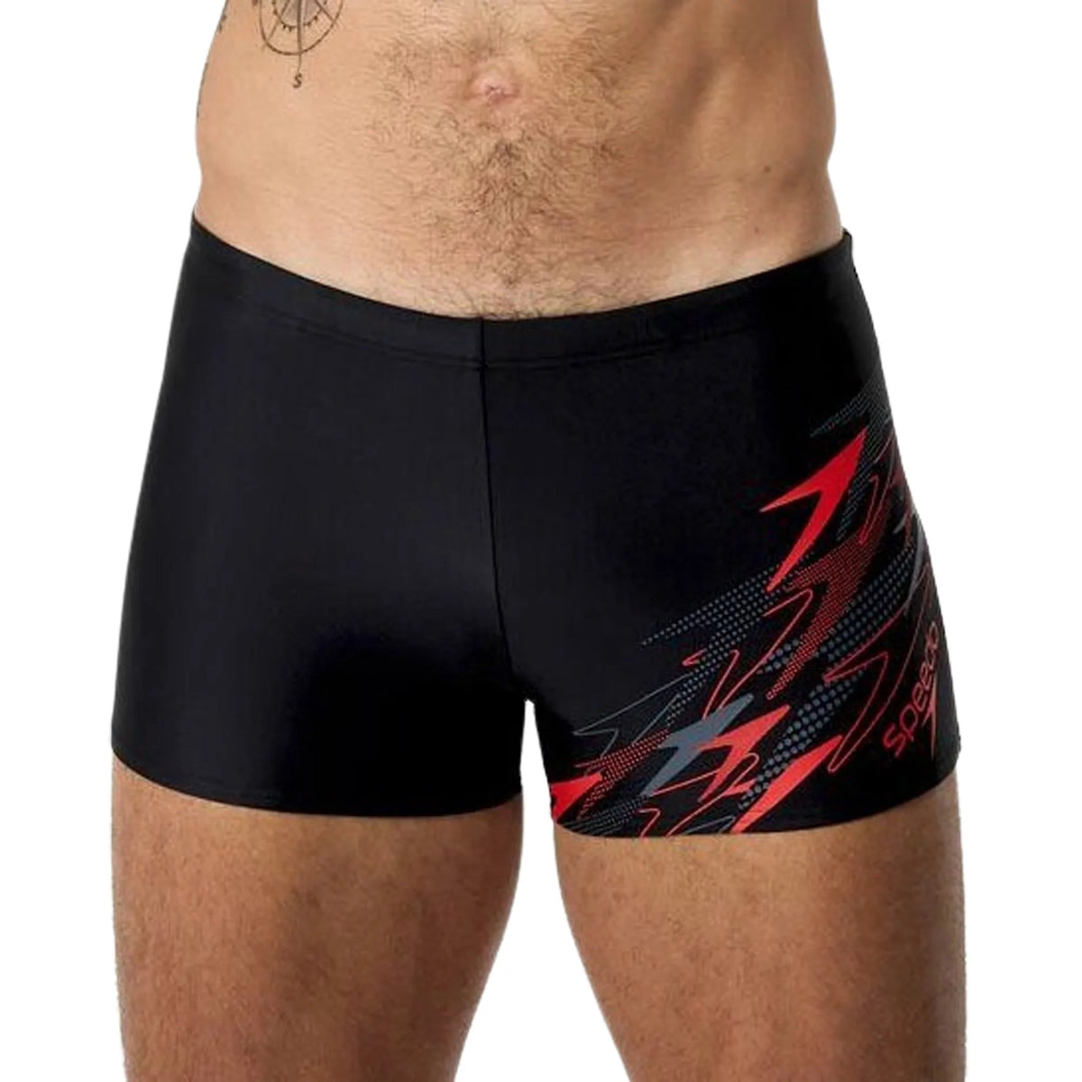 Speedo Medley Logo Aquashort BLACK/RED