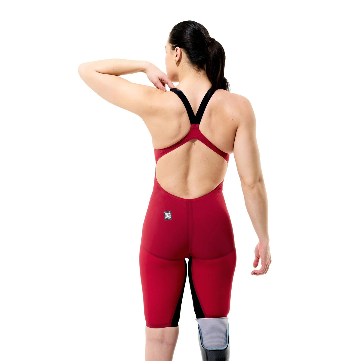 Fastskin LZR Pure Valor 2.0 Openback Kneeskin REGAL RED/BLACK